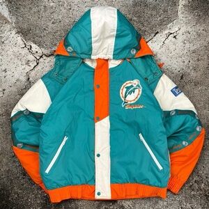 Vintage Pro Player Miami Dolphins NFL Puffer Jacket